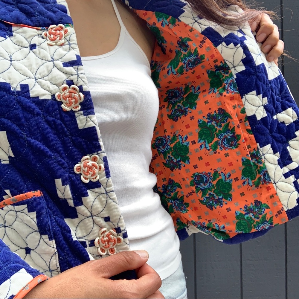 SOLD!!!Anthropologie Elevenses quilted jacket Sz 4 - Picture 6 of 6